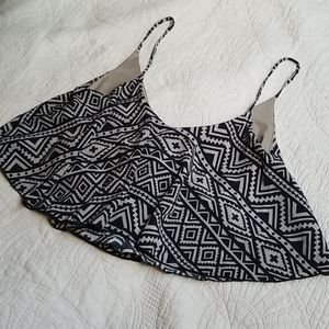 🌟10 FOR $30 Tan and black crop tank